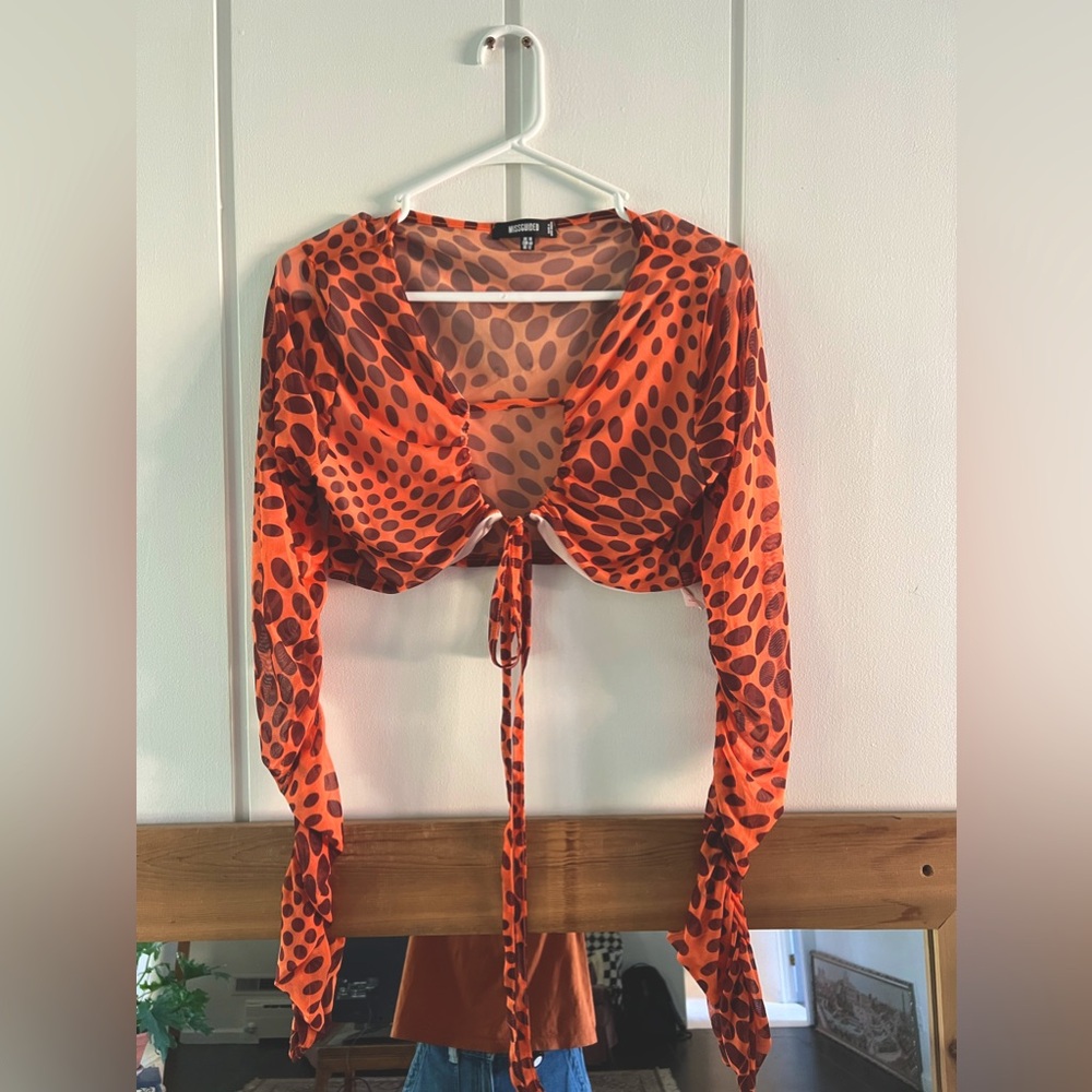 Missguided Animal Print Crop